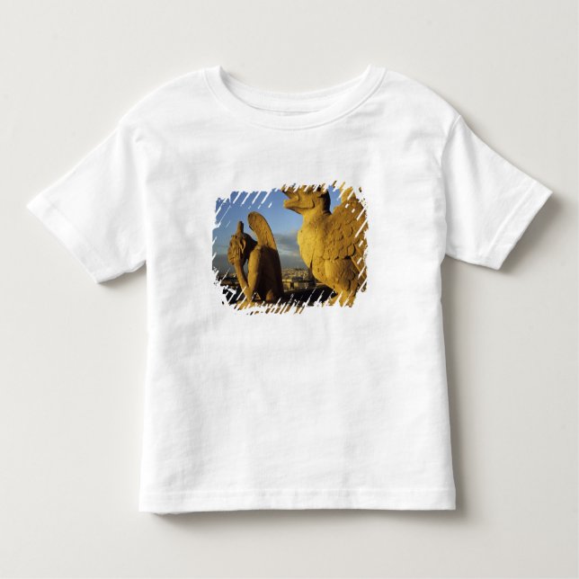 Chimera, re Dame Cathedral, Paris, Frankrike T Shirt (Framsida)