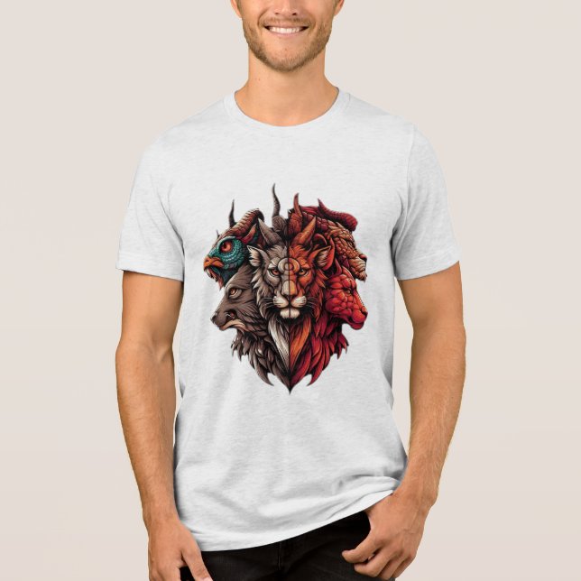 Chimeras essens: ett naturens fusion t shirt (Framsida)
