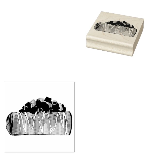 Chimichanga Tex Mex Southwest Burrito Arizona Stämpel (Stämplad)