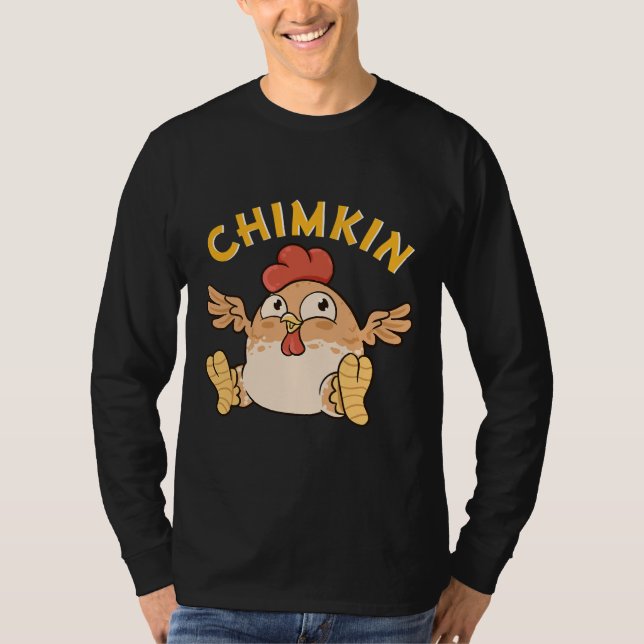 Chimkin Fat Derpy Chicken Meme   T Shirt (Framsida)