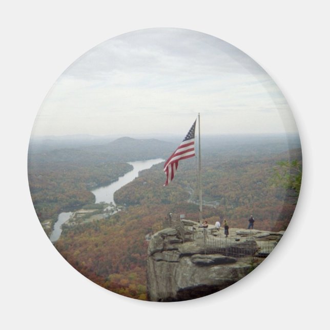 Chimney Rock Mountain Magnet (Framsidan)