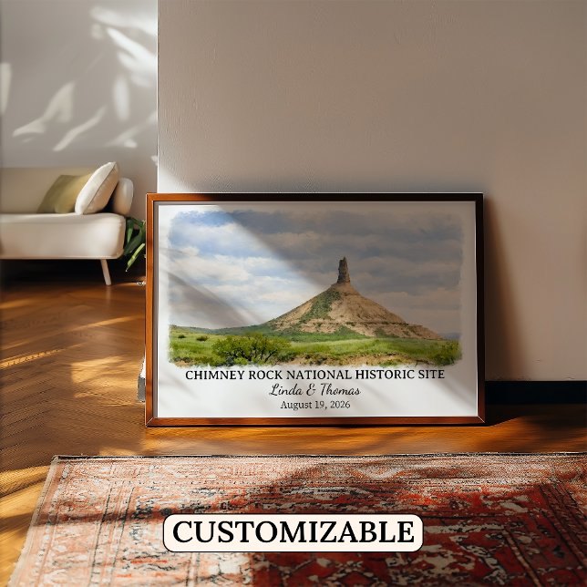 Chimney Rock National Historic Site Nebraska Poster (Skapare uppladdad)