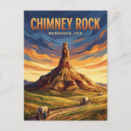 Chimney Rock National Historic Site USA Vykort