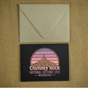 Chimney Rock Nebraska Vintage Tryck – Retro Vykort