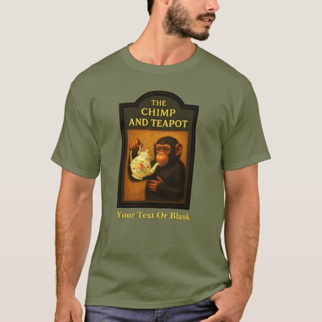 Chimp and Tekanna Pub T Shirt (Framsida)