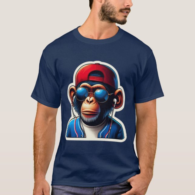 CHIMP IN DA HOUSE 7 T SHIRT (Framsida)