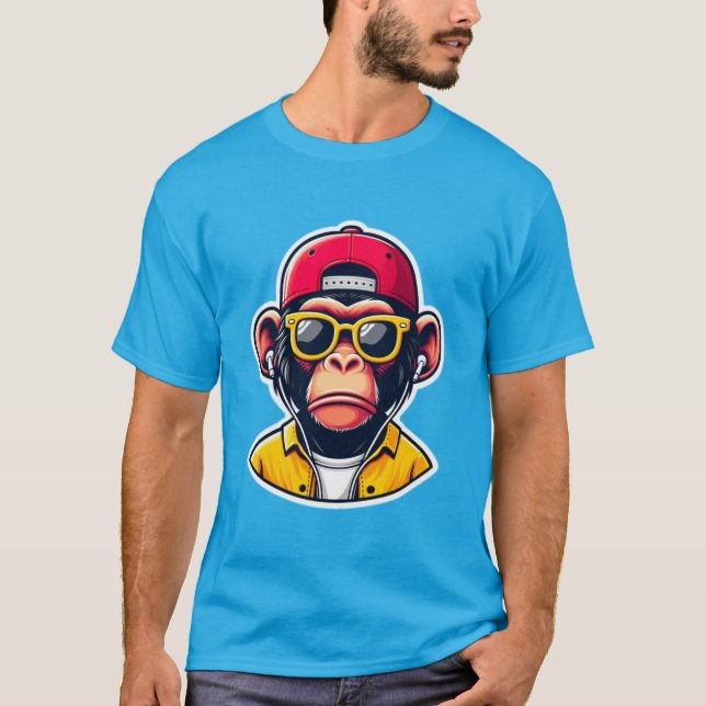 CHIMP IN DA HOUSE 8 T SHIRT (Framsida)