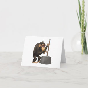 Chimp-kort för uppspelning av tvättbalkar kort