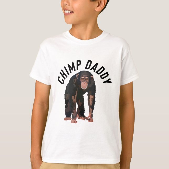 Chimp Pappa T Shirt (Framsida)