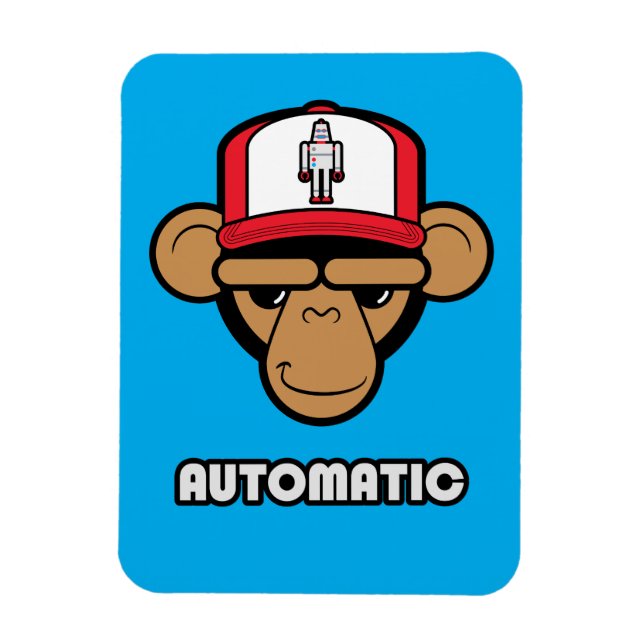Chimp robot hattmagnet magnet (Vertikal)