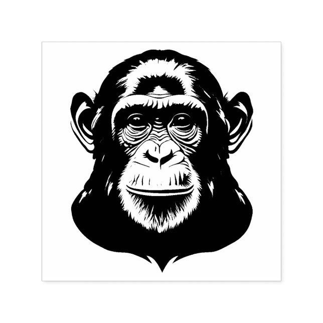 Chimp Självfärgande Stämpel (Design)