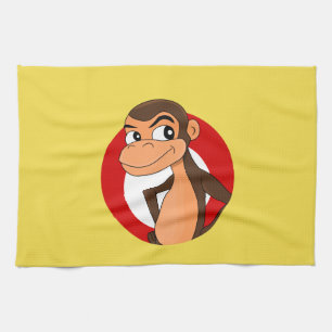 Chimp tecknad kökshandduk