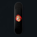 Chimp-tecknad Mini Skateboard Bräda 18,5 Cm<br><div class="desc">Skateboard med illustration av en schimpans,  illustration av MaxiHarmony/Radka Kavalcova.</div>