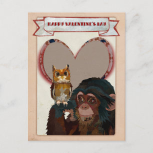 CHIMP & UGGLA VALENTINS vykort