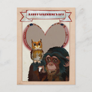 CHIMP & UGGLA VALENTINS vykort
