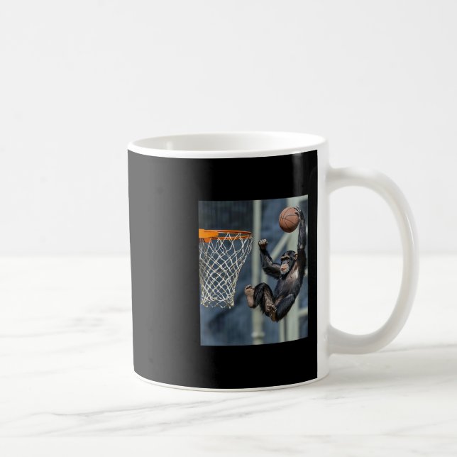 Chimpans Schimpans Ape Rolig Grafik  Kaffemugg (Höger)