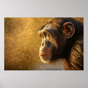 Chimpans till naturen poster