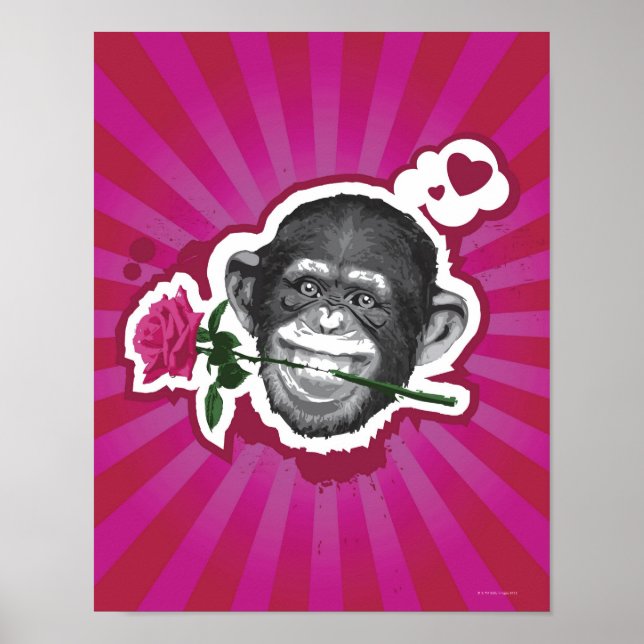 Chimpanzans med Ro i munnen Poster (Framsidan)