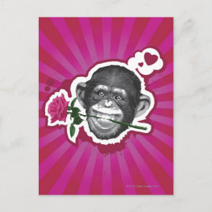 Chimpanzans med Ro i munnen Vykort