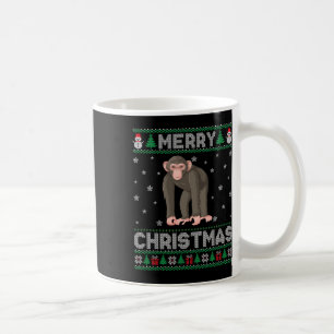 Chimpanzant Animal Manar Women Kids Ugly jul Sw Kaffemugg