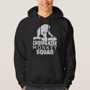 Chimpanzas apentrad Primates chimpanzee vintag Hoodie