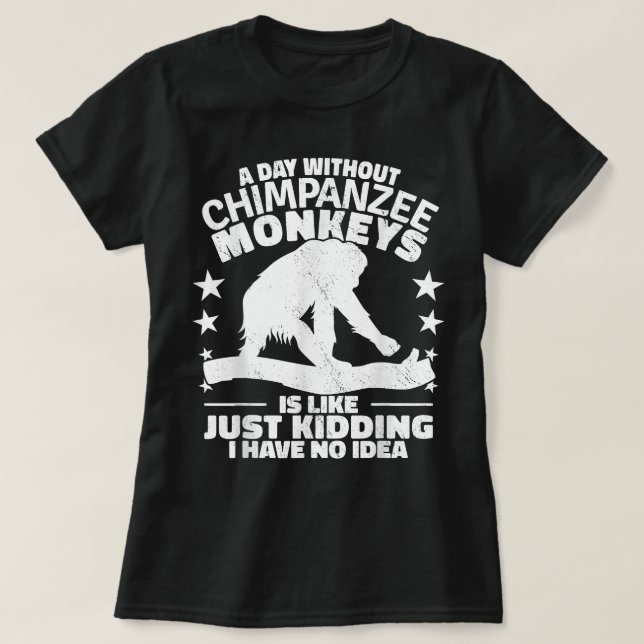 Chimpanzas apentrad Primates chimpanzee vintag T Shirt (Design framsida)