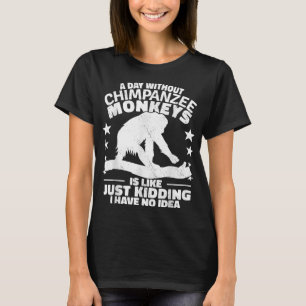Chimpanzas apentrad Primates chimpanzee vintag T Shirt