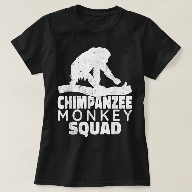 Chimpanzas apentrad Primates chimpanzee vintag T Shirt (Design framsida)