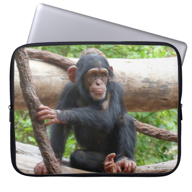 Chimpanzee 001 laptop fodral (Framsidan)