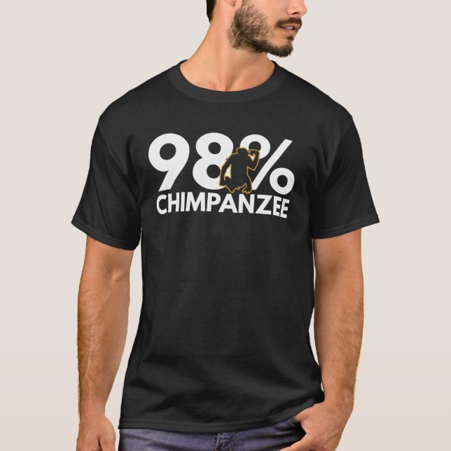 Chimpanzee 99 Percent T Shirt (Framsida)