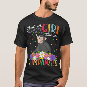 Chimpanzee Älskare, bara en flicka som Kärlek chim T Shirt