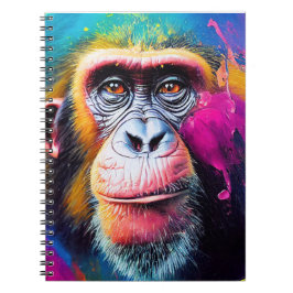 Chimpanzee Ape Animal Discovery Äventyr Natature Anteckningsbok