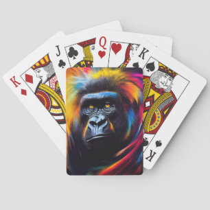 Chimpanzee Ape Animal Discovery Äventyr Natature Casinokort