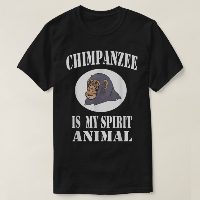 Chimpanzee är mitt andraldjur t shirt (Design framsida)