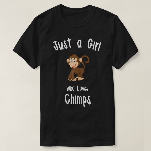 Chimpanzee Chimp T Shirt (Design framsida)