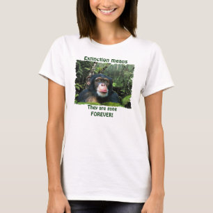 CHIMPANZEE II Wildlife Art & Dikt Dam Shirt Tröja
