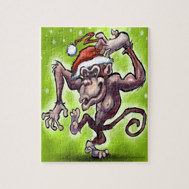 Chimpanzee-jul Pussel (Vertikal)