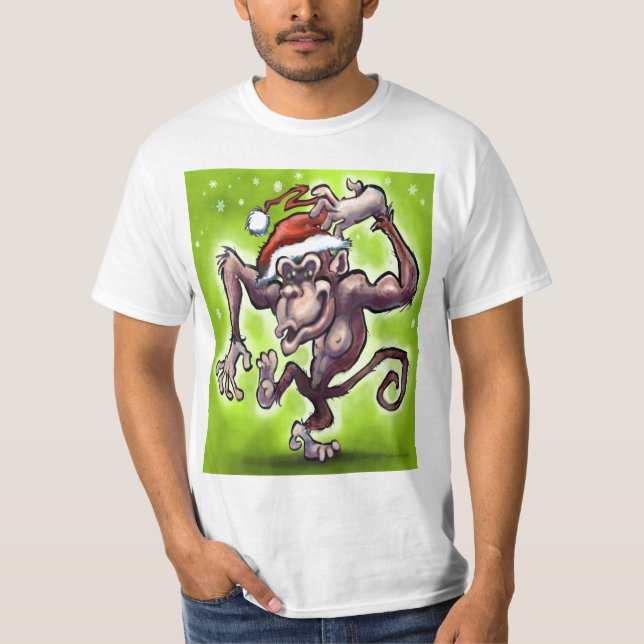 Chimpanzee-jul T-shirt (Framsida)