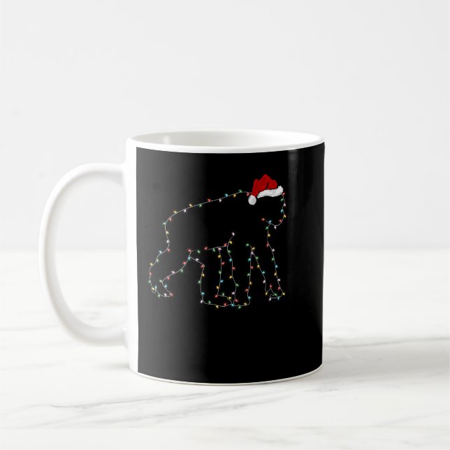 Chimpanzee Julafton Lighting Santa Hat Chimpanzee  Kaffemugg (Vänster)