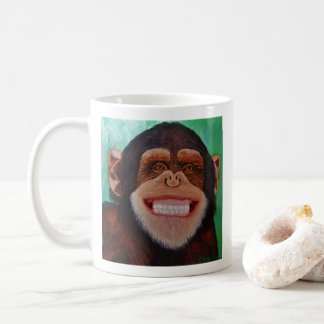 Chimpanzee Smiling Monkey-utskrift Kaffemugg