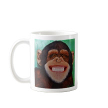 Chimpanzee Smiling Monkey-utskrift