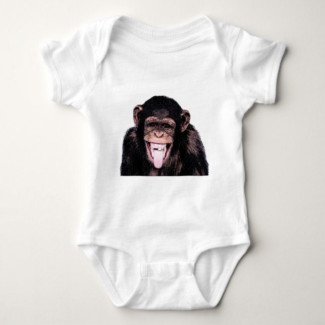 Chimpanzee Tunga T Shirt (Framsida)