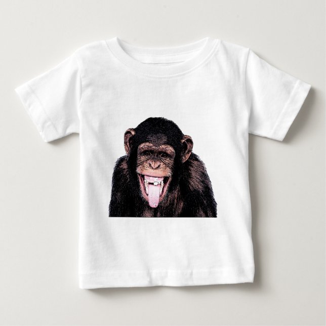 Chimpanzee Tunga Tee Shirt (Framsida)