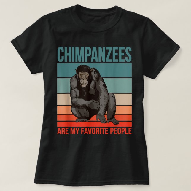 Chimpanzeer är mina favoriter, Underbara människor T Shirt (Design framsida)