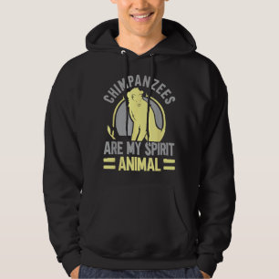 Chimpanzeer är mitt andliga, animaliska chimp-apa hoodie