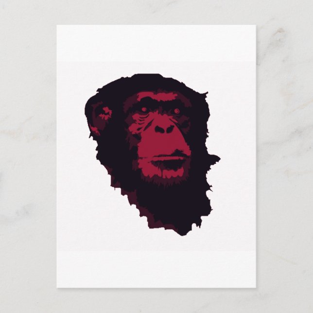 CHIMPANZEES ÄR FANTASTISK VYKORT (Framsida)
