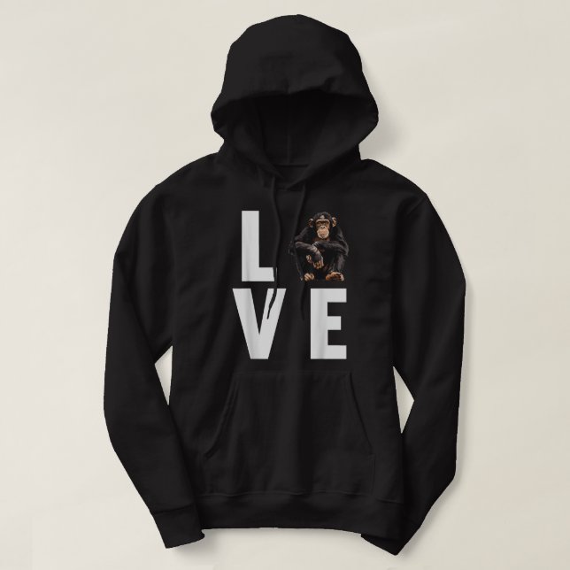 Chimpanzees Chimpanzee Hoodie (Design framsida)