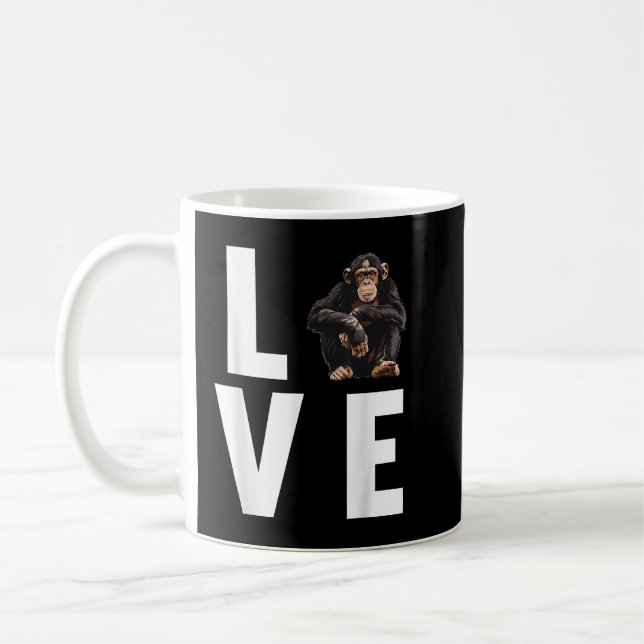 Chimpanzees Chimpanzee Kaffemugg (Vänster)