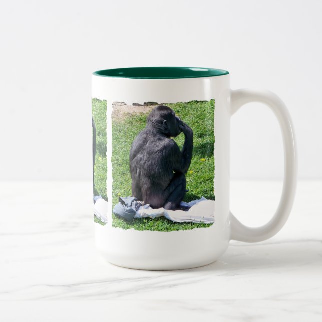 CHIMPANZEES Två-Tonad MUGG (Höger)