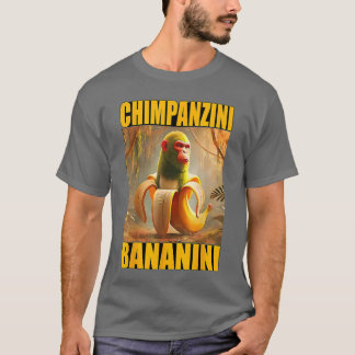 Chimpanzini Bananini Italienska Hjärnrot Meme Pojk T Shirt